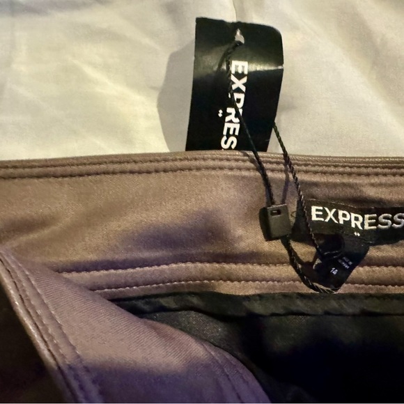 Express Brown Leather Skirt (never worn) - Picture 3 of 3